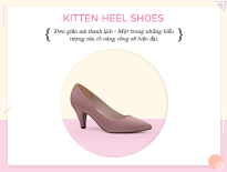 Kitten Heel – Lựa chọn hoàn hảo của quý cô công sở 