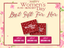 Gift Card Happy Women's Day - Quà tặng ý nghĩa ngày 8/3