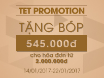 TET Promotion - Tặng bóp 545.000đ