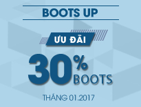 Boots Up – Ưu đãi 30% tất cả giày boot