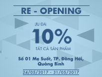 Re-Opening Vascara Quảng Bình – Ưu đãi 10% tất cả sản phẩm 