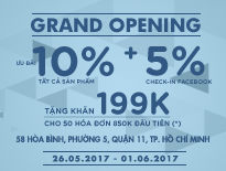 GRAND OPENING – Vascara Hòa Bình – Ưu đãi 10% tất cả sản phẩm + 5% check-in + Tặng khăn 199.000đ cho 50 hóa đơn đầu tiên