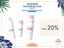 Xịt khoáng Evian – Giảm 20% các sản phẩm