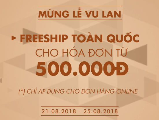 Freeship cho hóa đơn từ 500.000đ trong mùa lễ Vu Lan