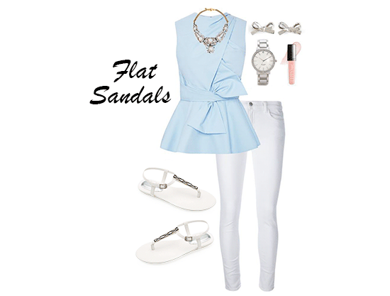 Phối đồ chất lừ cùng giày sandal 