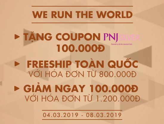 “We Run The World’ – Nhận ngay ưu đãi đến 200.000đ và freeship toàn quốc