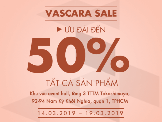 Takashimaya’s Sale: Ưu đãi đến 50% tất cả sản phẩm