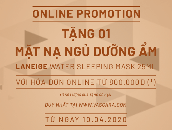 Ưu đãi online - Nhận ngay mặt nạ ngủ Laneige trị giá 250.000đ