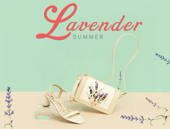 Ngọt ngào, lãng mạn và đầy tinh tế với Bộ Sưu Tập giày túi Lavender 