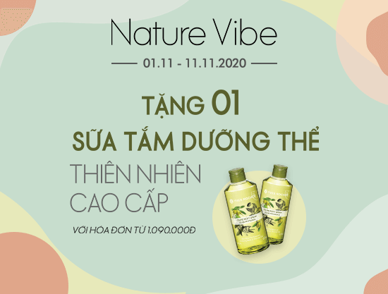 Nature Vibe - Sở hữu ngay sữa tắm Yves Rocher khi mua sắm