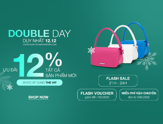 Double Day - Ưu đãi 12% Tất Cả Sản Phẩm Mới Duy Nhất 12.12 cùng nhiều ưu đãi Flash Voucher và Flash Sale đến 14.12