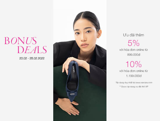 Bonus Deals - Ưu đãi thêm 5% - 10% khi mua sắm online