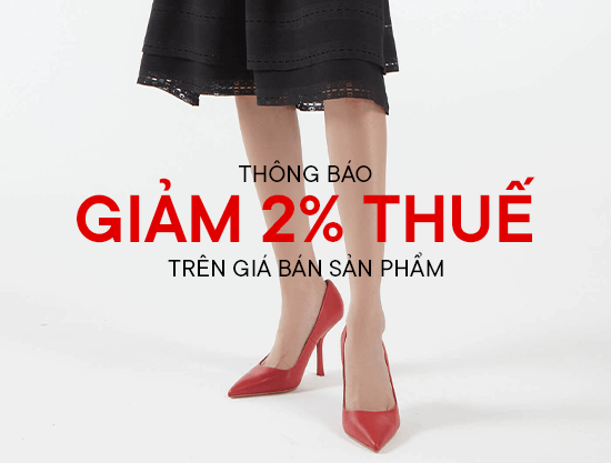 Thông báo giảm 2% thuế trên giá bán sản phẩm