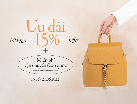 Mid-Year Offer - Ưu Đãi 15% kết hợp Miễn Phí Vận Chuyển khi mua sắm online