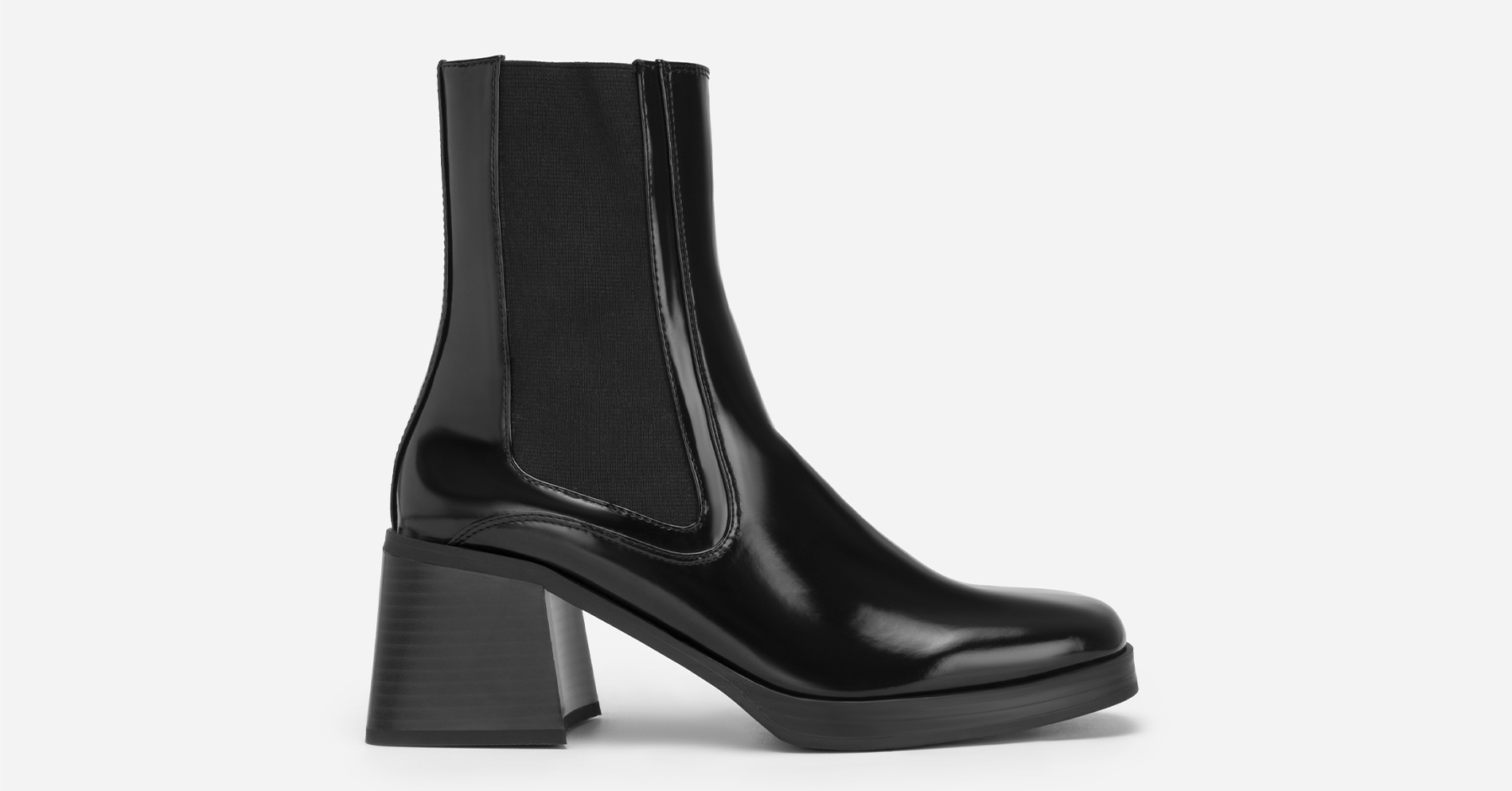 Block Heel Polished Style All-day Comfort Chelsea Boot - BOO 0925 ...