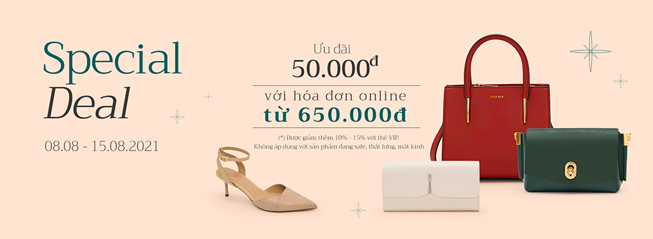 SPECIAL DEAL – Ưu Đãi 50K Khi Mua Sắm Online