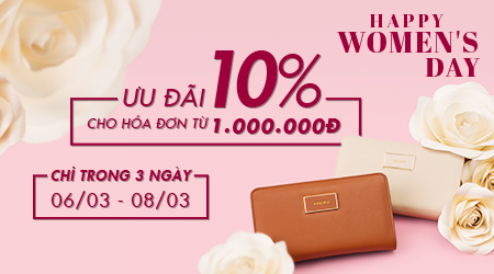Vascara giảm giá, ưu đãi tặng quà phu nữ ngày 8 tháng 3 Khuyến mãi 10% sản phẩm thời trang nữ cho hóa đơn từ 1 triệu 