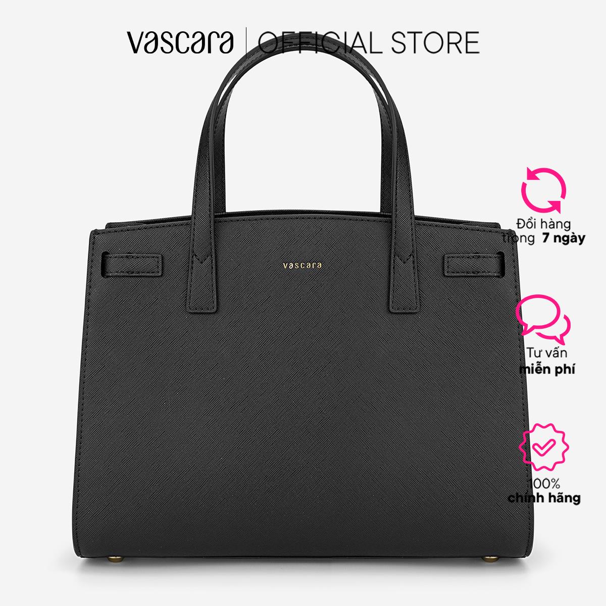 [Voucher 50K | 15.5  - 17.5] Vascara Túi Xách Tay Hình Thang Basic Quai Đôi - TOT 0194