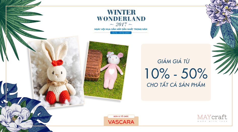 Maycraft ưu đãi từ 10% - 50% tất cả các sản phẩm tại lễ hội mua sắm Winter Wonderland 2017