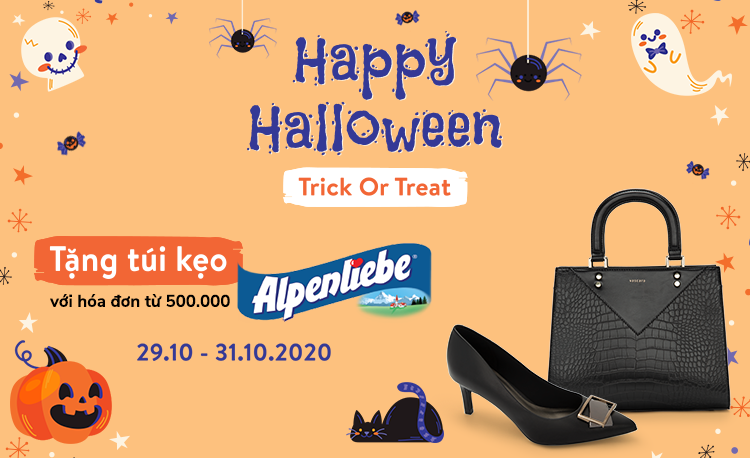 Happy Halloween - Vascara tặng gói kẹo alpenliebe cho đơn hàng từ 500K