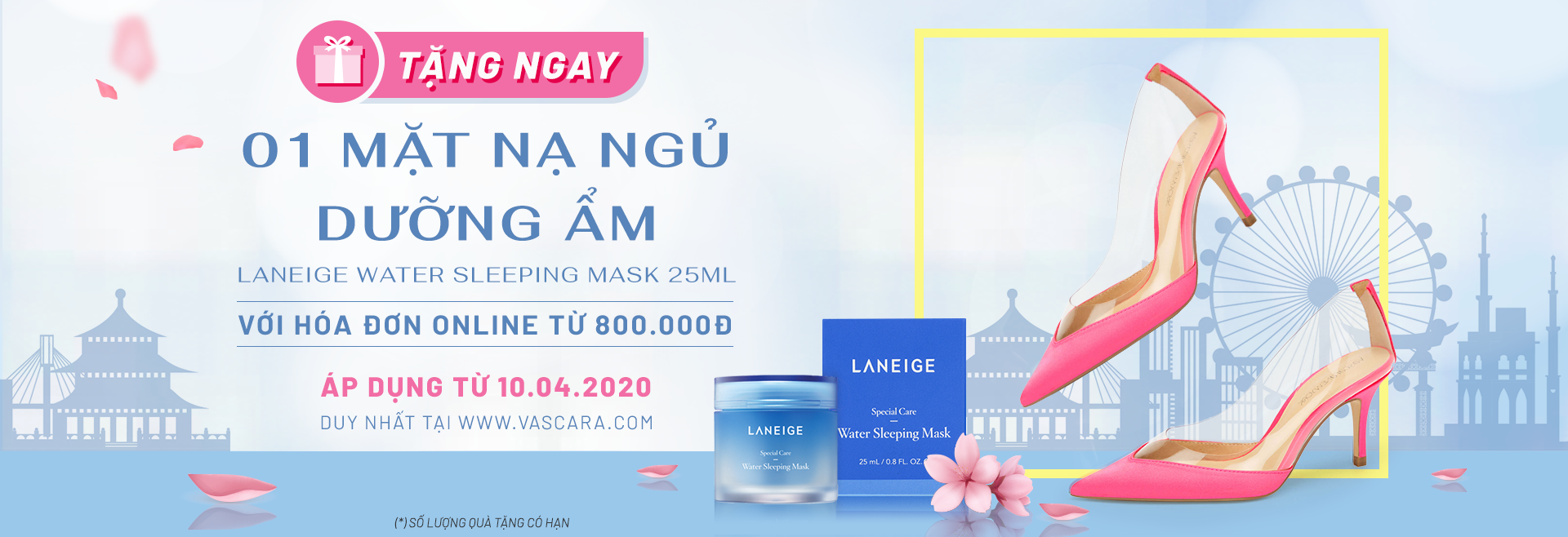 Ưu đãi online - Nhận ngay mặt nạ ngủ Laneige trị giá 250.000đ