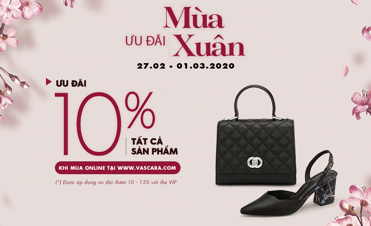 Vascara chương trình ưu đãi mùa xuân giảm 10% tất cả sản phẩm