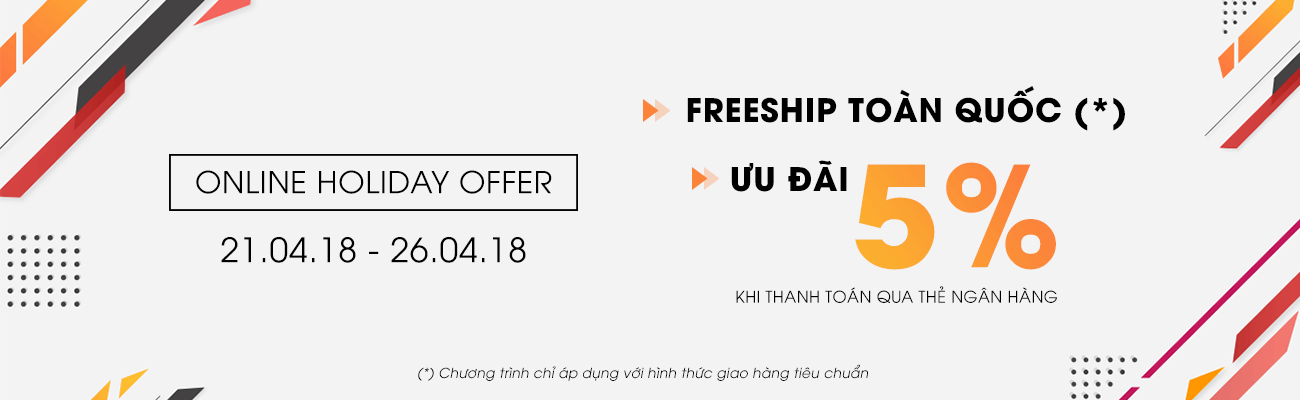 Mừng lễ 30/4 - 1/5 Vascara ưu đãi 5% khi thanh toán qua thẻ, freeship toàn quốc