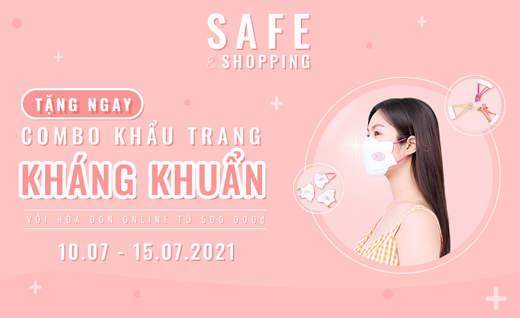 Vascara tặng set khẩu trang cho đơn hàng từ 500.000đ